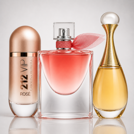 3er Damenparfüm-Set - 212 VIP Rosé, La Vie Est Belle & J’adore